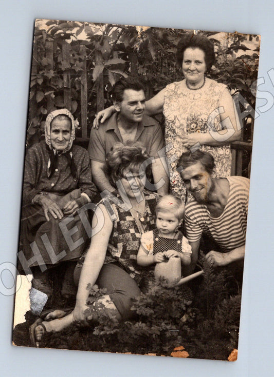 Pohlednice rodinná venkov ČR před 1950 (M18917)