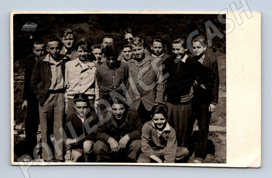 Pohlednice skupina mládeže ČR malý formát do 1950 (M18923)