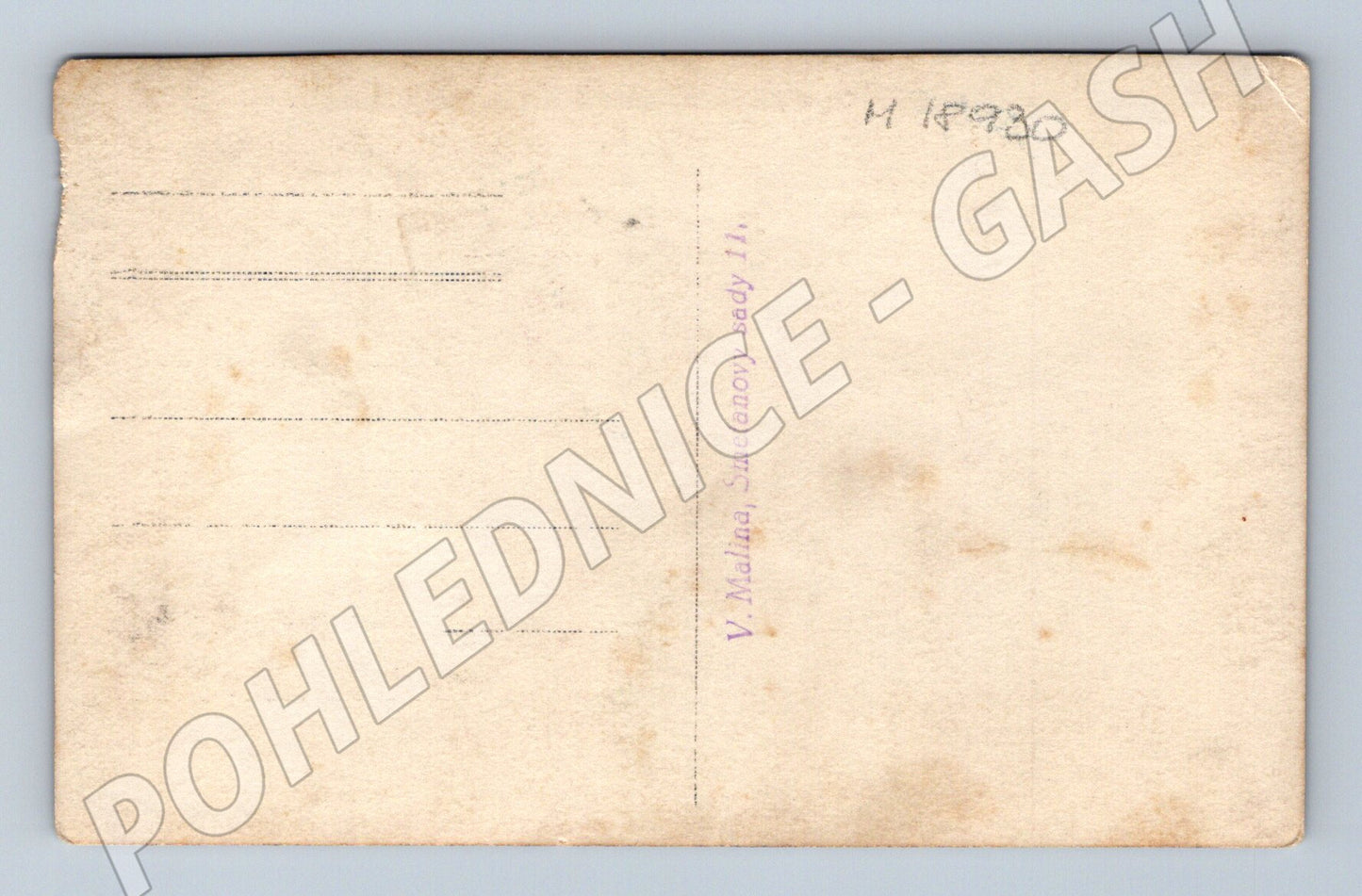 Pohlednice rodinný portrét secesní období (M18930)