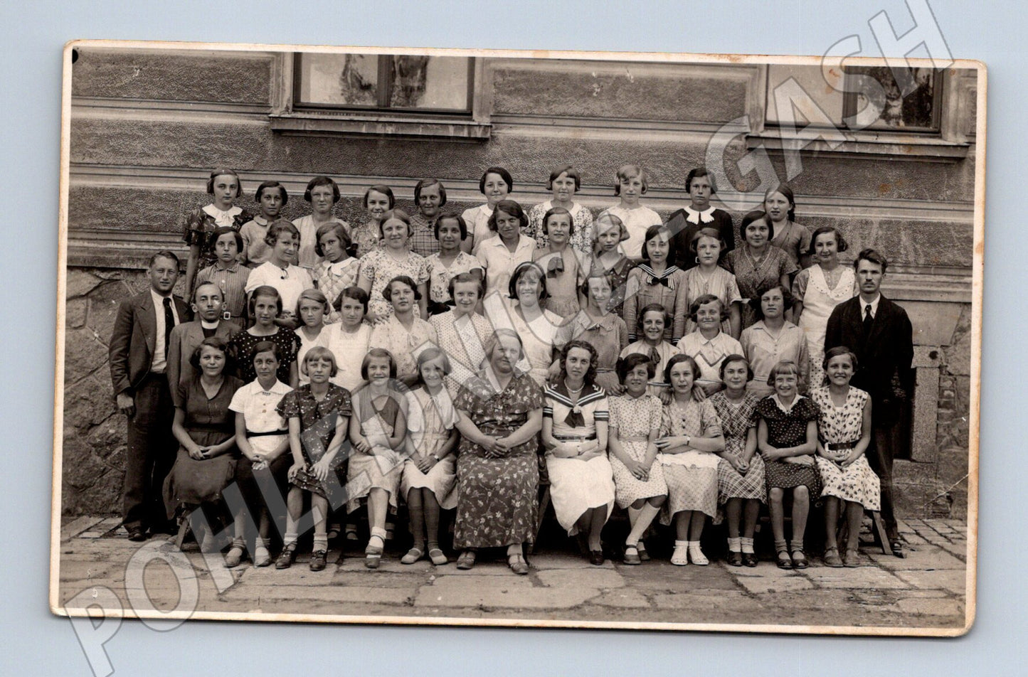 Pohlednice školní foto ČSR malý formát popsaná (M18939)