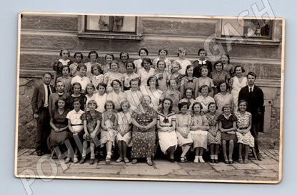 Pohlednice školní foto ČSR malý formát popsaná (M18939)