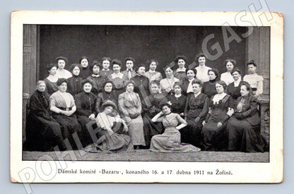 Pohlednice Dámský komitét Bazar Žofín Praha 1911 (M18945)