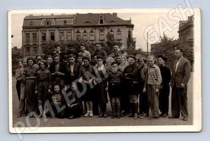Pohlednice Most 1957 školní skupina (M18947)
