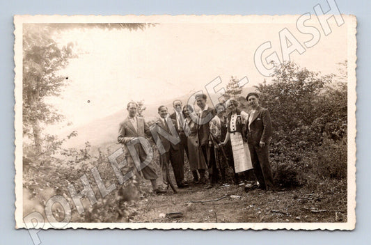 Pohlednice skupina v přírodě ČSR 1933 (M18955)