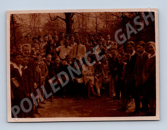 Pohlednice skupina dětí a dospělých ČR malý formát (M18963)