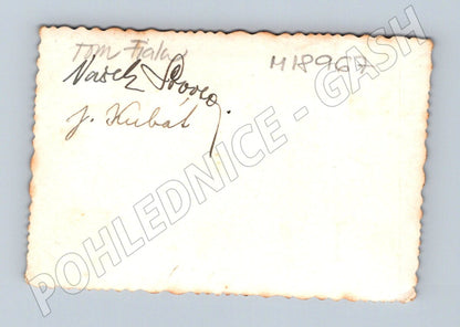 Pohlednice pánská skupina věnování ČR před 1950 (M18967)