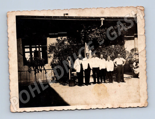 Pohlednice Klíné 1935 skupina osob (M18978)
