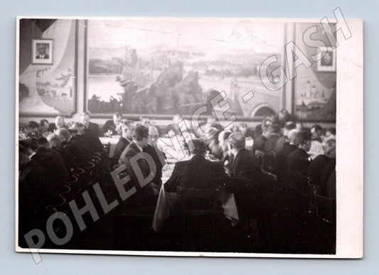 Pohlednice oběd významných osobností 1946 (M18982)