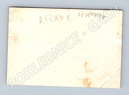 Pohlednice Říčany smuteční událost před 1950 (M18994)