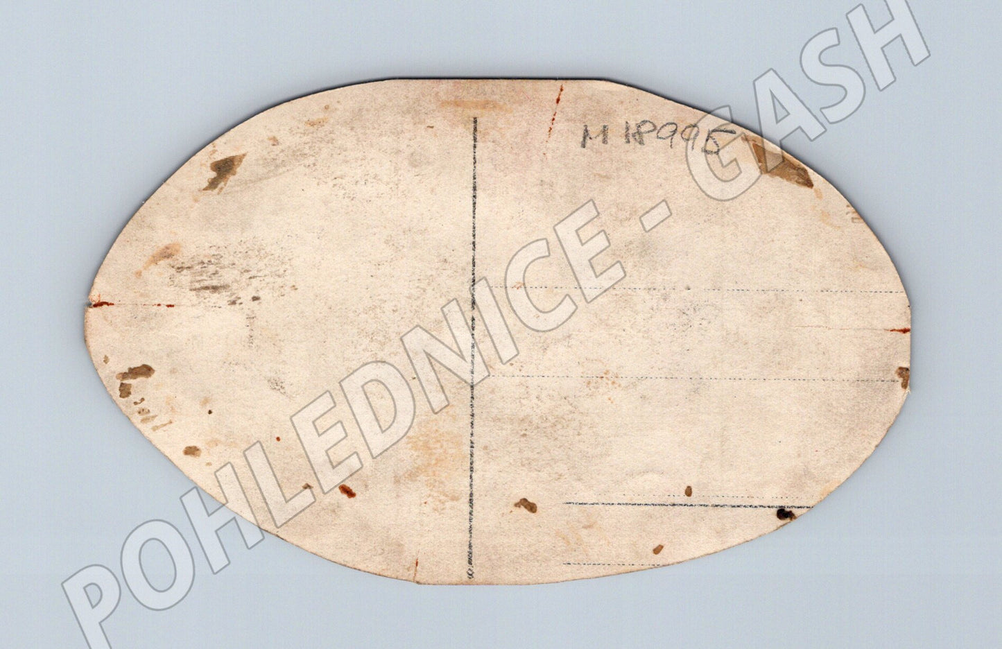Pohlednice oválná portrét muže neobvyklý tvar (M18995)