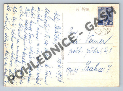 Pohlednice Česká krajina jezero zn (M1900)