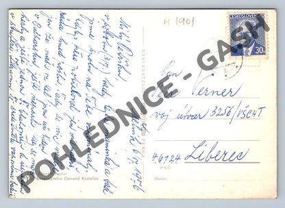 Pohlednice Česká krajina zaslaná 1970 zn (M1901)
