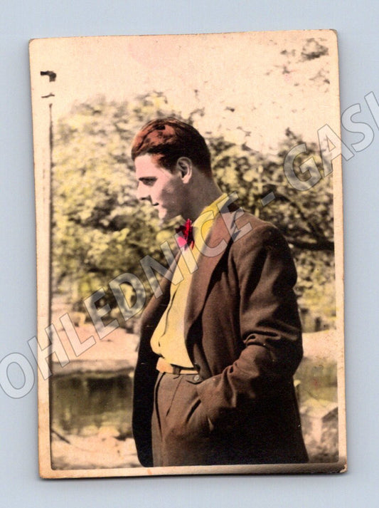 Pohlednice portrét muže ručně kolorovaná 1 pol 20 stol (M19036)