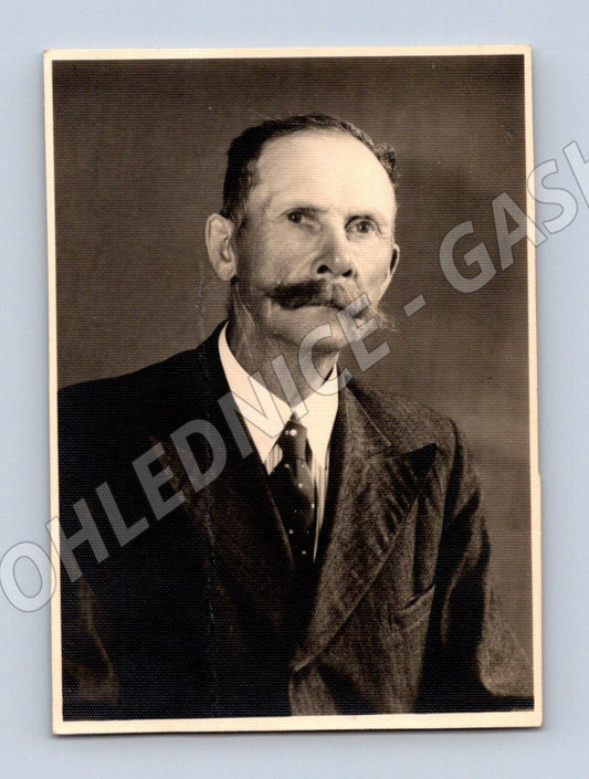 Pohlednice portrét muže ruční popis (M19037)