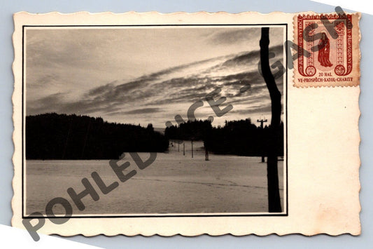 Pohlednice Náchod zimní krajina 1935 (M1904)
