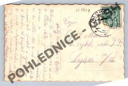 Pohlednice Náchod zimní krajina 1935 (M1904)