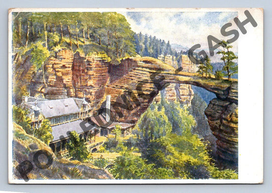 Pohlednice Pravčická brána Sokolí hnízdo (M1906)
