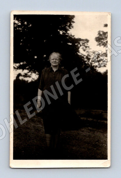 Pohlednice černobílý portrét ženy cca 1 polovina 20 stol (M19079)