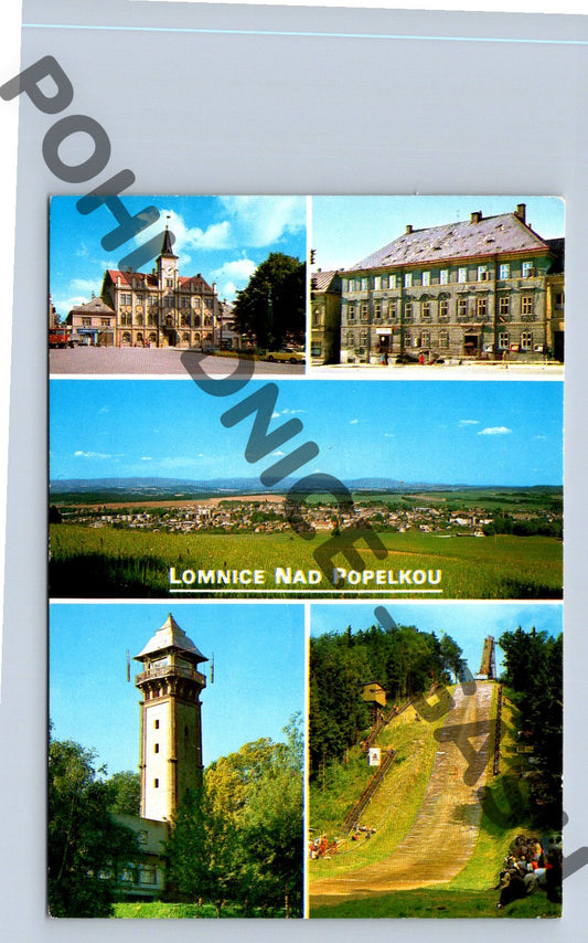 Pohlednice Lomnice nad Popelkou radnice muzeum (M191)