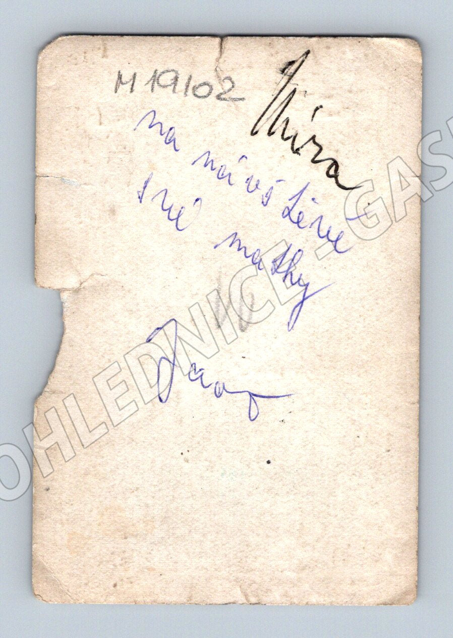 Pohlednice Starý portrét mladého muže vlastnoručně podepsaná (M19102)