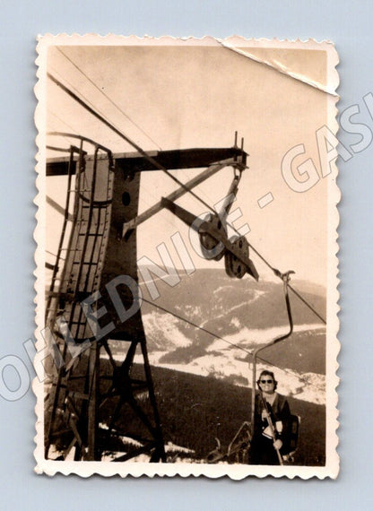 Pohlednice lanovky lyžařského vleku horská krajina (M19103)