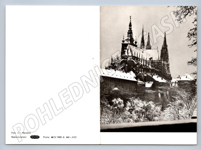 Pohlednice Pražský hrad v zimě Jan Novotný Praha (M19114)