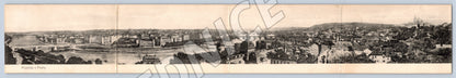 Pohlednice Panoramatická skládací Pozdrav z Prahy Praha 1907 (M19116)