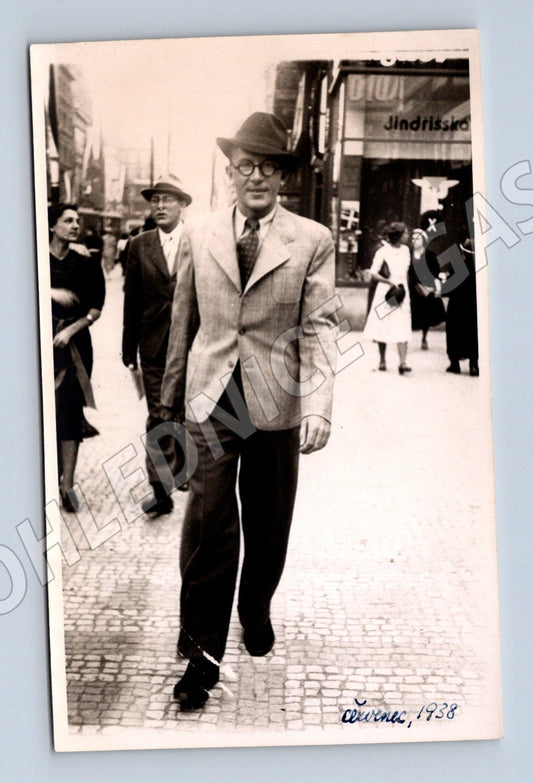 Pohlednice Jindřišská Praha malý formát 1938 (M19122)