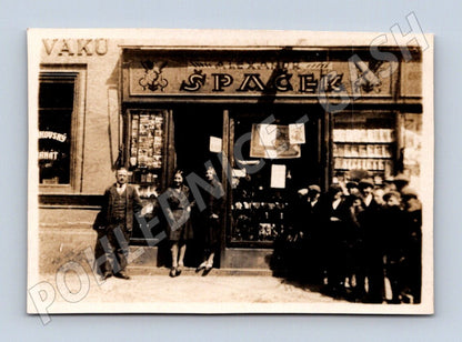 Pohlednice Praha obchod Špaček malý formát cca 1920-1930 (M19124)
