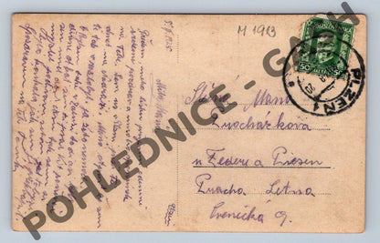 Pohlednice Plzeň náměstí Republiky 1925 (M1913)