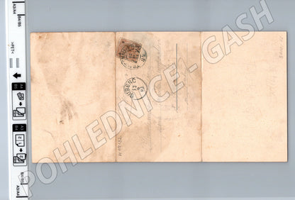 Pohlednice Pozdrav z Českého ráje koláž razítka rozvírací (M19132)