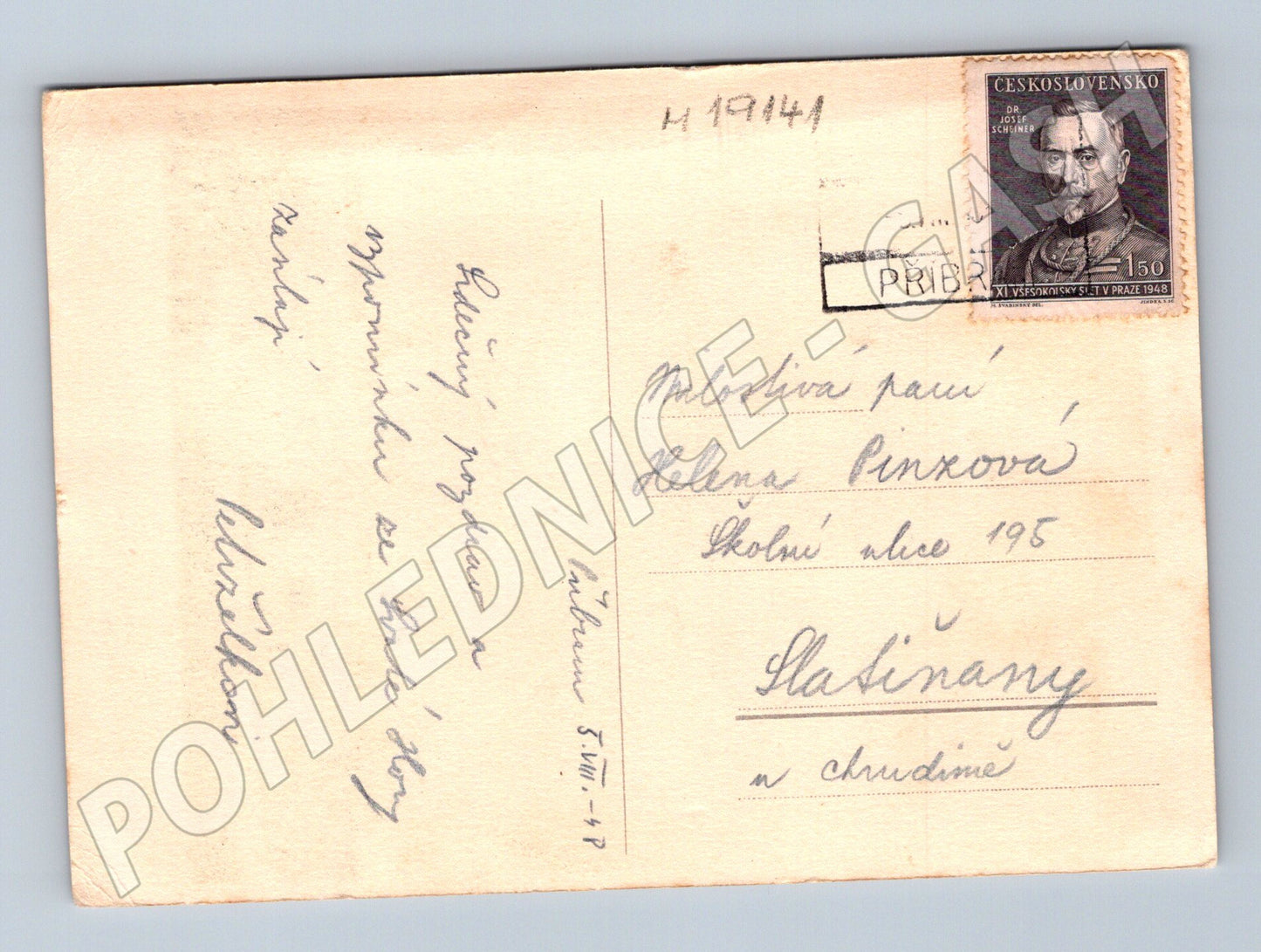 Pohlednice Svatá Hora jubilejní slavnost 1948 malý formát (M19141)
