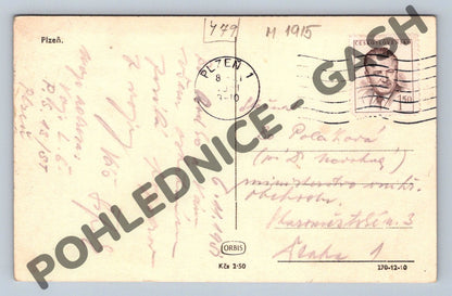 Pohlednice Plzeň katedrála sv Bartoloměje (M1915)