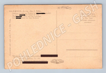 Pohlednice Olomouc radnice Sloup Nejsvětější Trojice malý for (M19160)