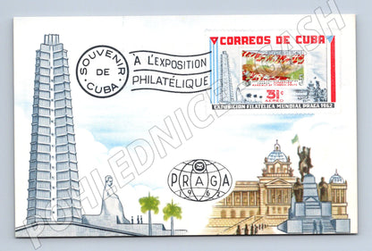 Pohlednice EXPO PRAGA Kuba filatelie suvenýr Praha (M19165)