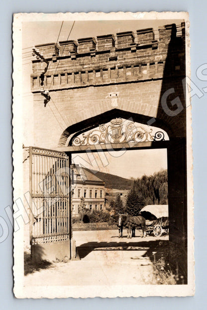 Pohlednice Blansko Zámecká brána historická (M19181)