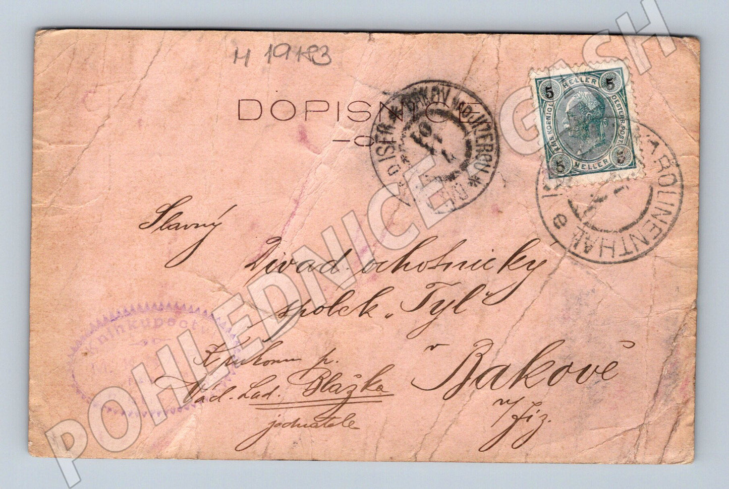 Pohlednice Mamert Knapp divadelní ochotnický spolek Tyl Rakou (M19183)