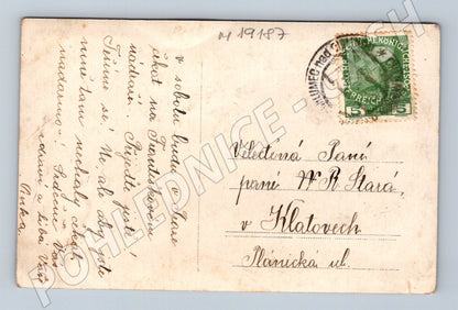 Pohlednice Rakousko-Uhersko rozkvetlý strom Klatovy Chlumec n (M19187)