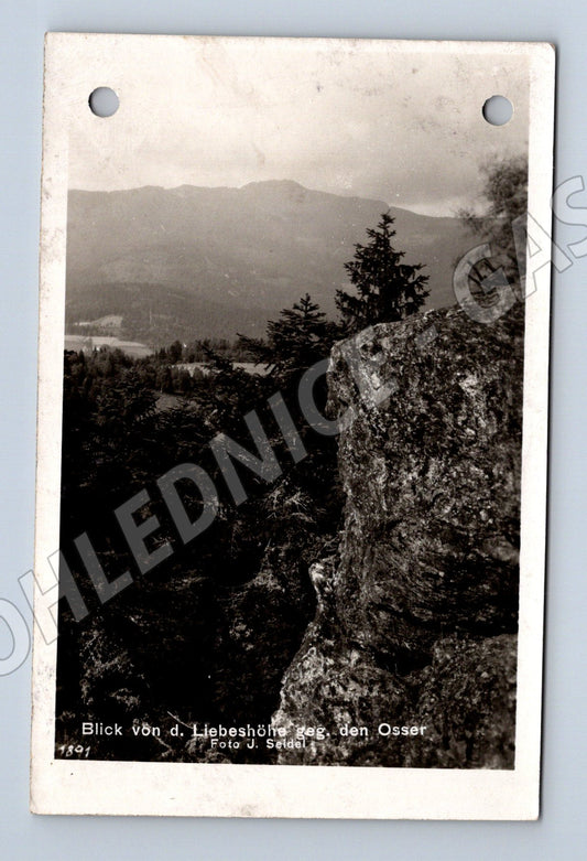 Pohlednice Blick von d. Liebeshöhe gegen den Osser J. Seidel  (M19195)