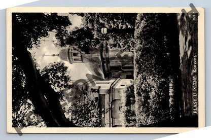 Pohlednice Plasy u Plzně konvent 1920 raz (M1920)