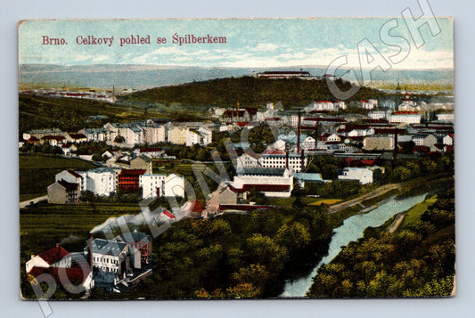 Pohlednice Brno celkový pohled se Špilberkem (M19200)
