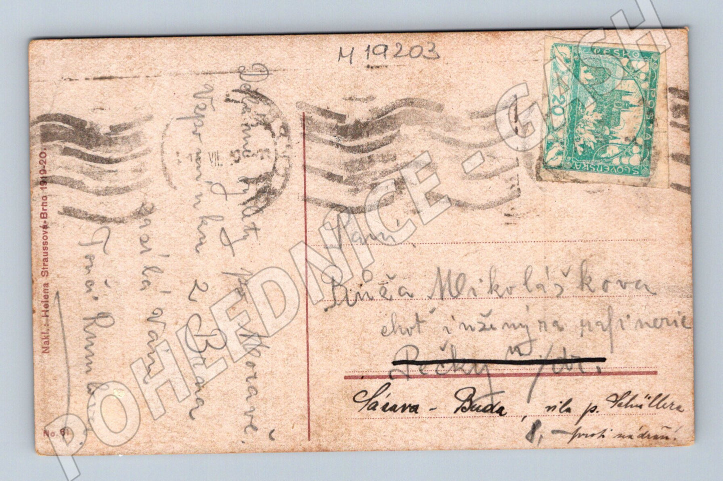 Pohlednice Brno Celkový pohled cca 1920 (M19203)