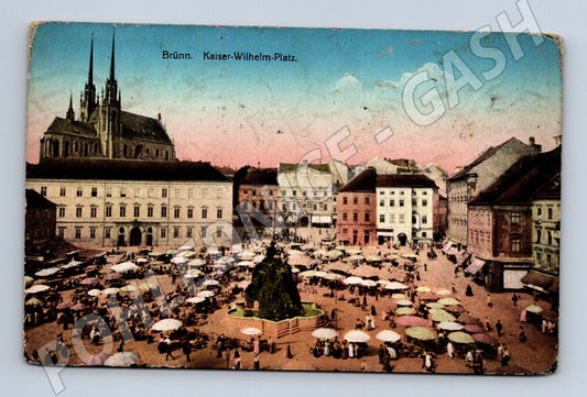 Pohlednice Brno Kaiser-Wilhelm-Platz Zelný trh 1906 (M19206)