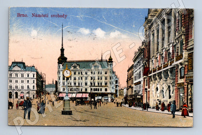 Pohlednice Brno Náměstí Svobody kolorovaná (M19207)