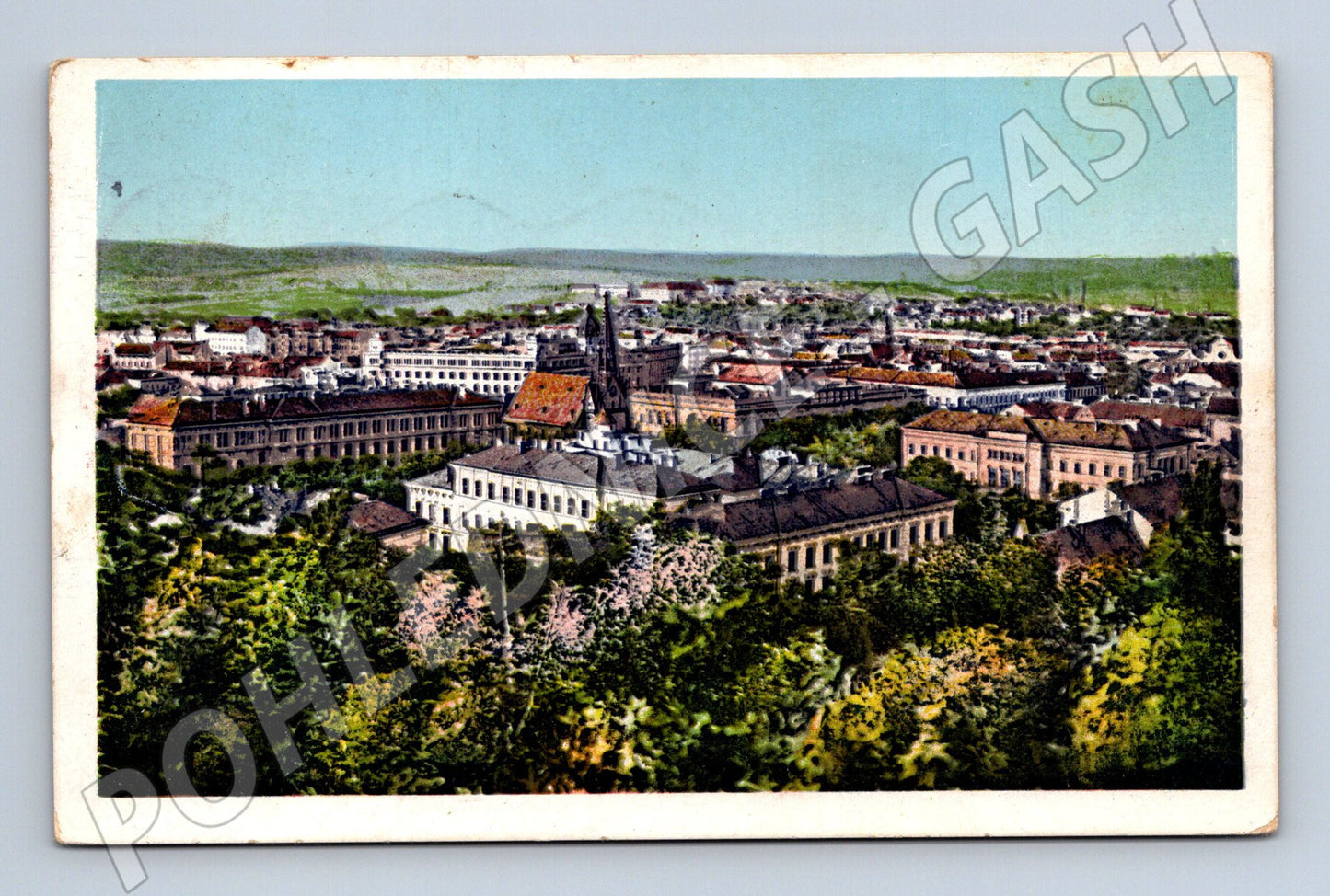 Pohlednice Brno pohled ze Špilberku kolorovaná prošlá poštou (M19208)