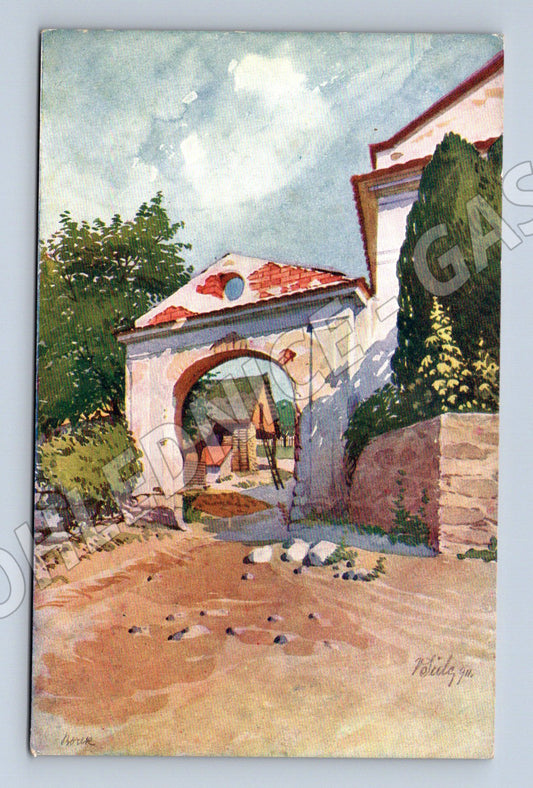 Pohlednice Borek u Jílového pohlednice arch Viktorín Šulc mal (M19214)