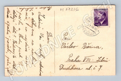 Pohlednice Zimní krajina ČR 1944 malý formát (M19216)