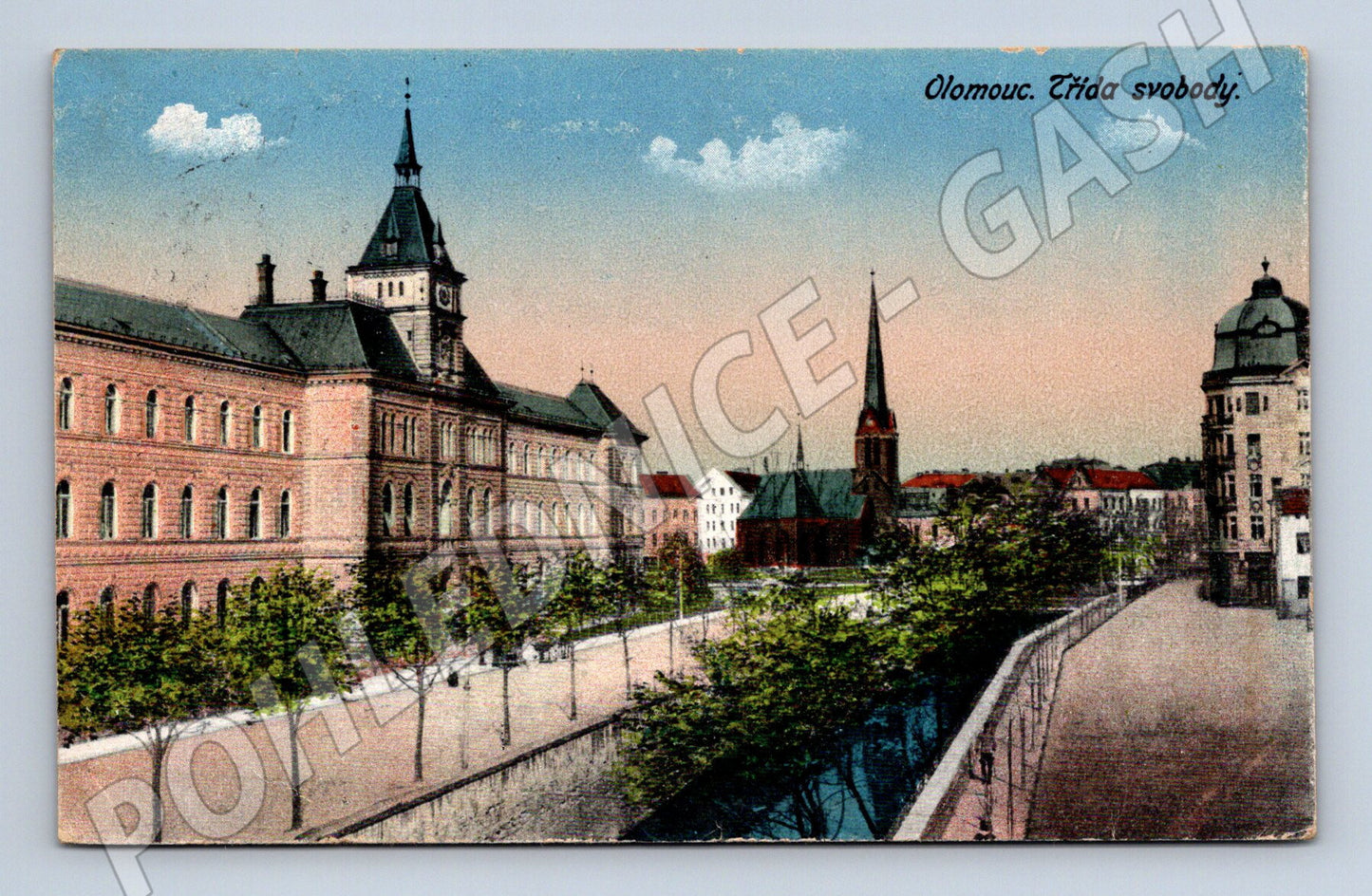 Pohlednice Olomouc Třída svobody barevná malý formát (M19222)