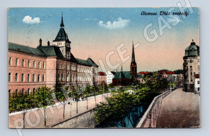 Pohlednice Olomouc Třída svobody barevná malý formát (M19222)