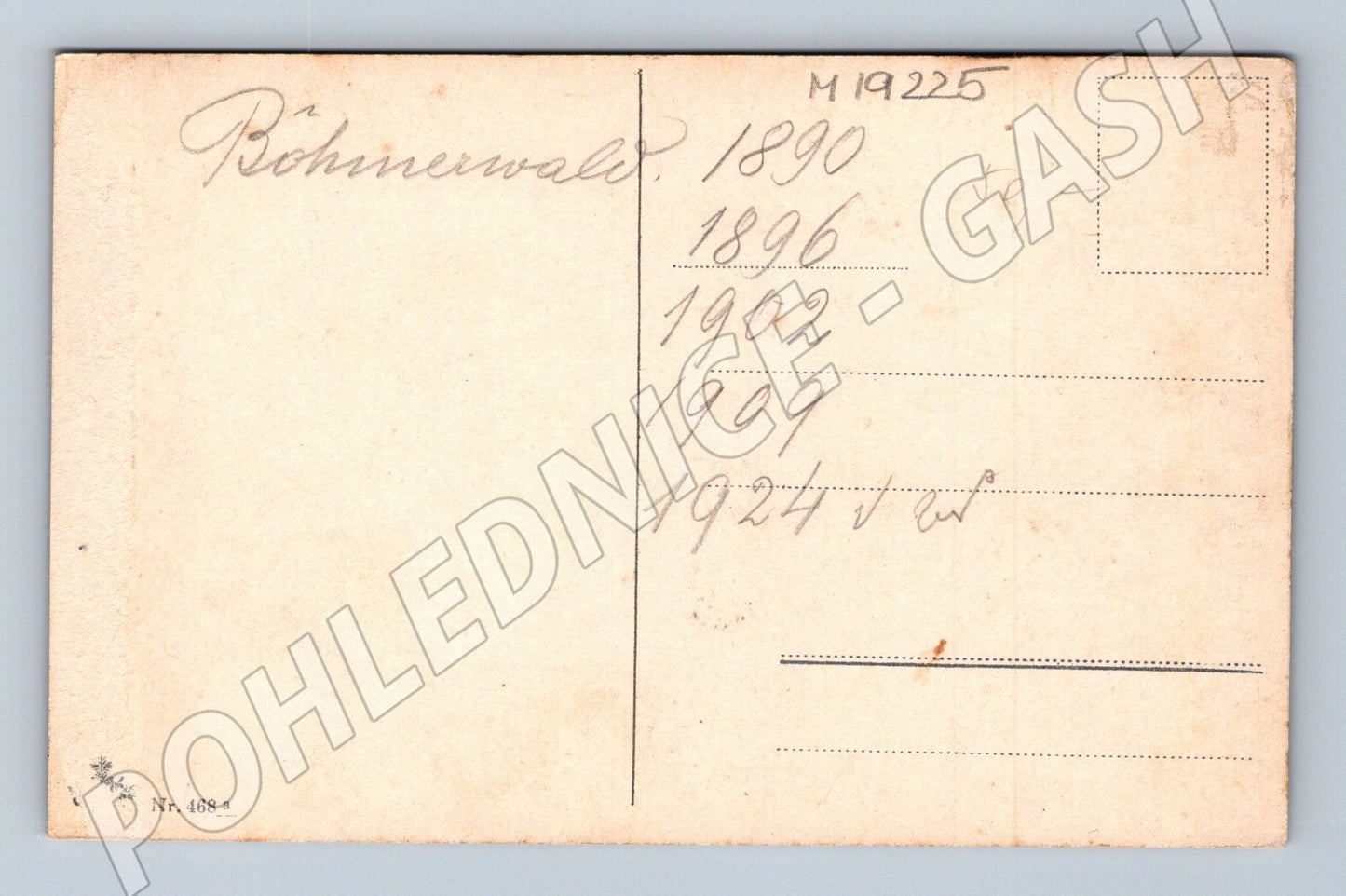 Pohlednice Černé jezero Schwarzer See Šumava malý formát (M19225)